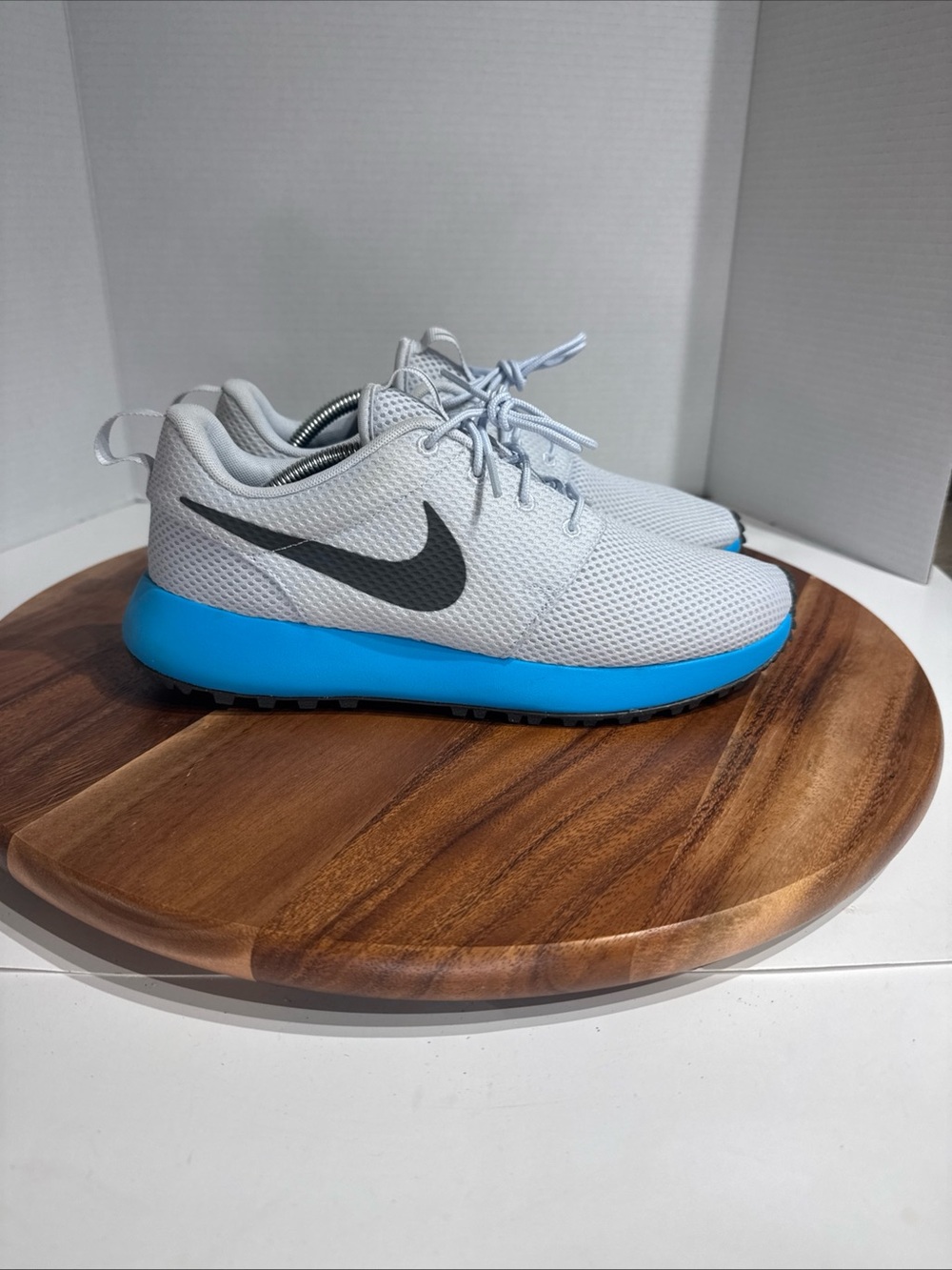Nike Men's Size 8 Blue Grey Roshe G Spikeless Golf Shoe
